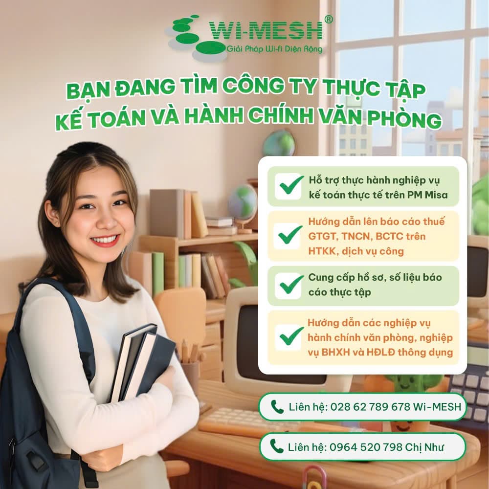 THÔNG BÁO TIẾP NHẬN THỰC TẬP SINH
